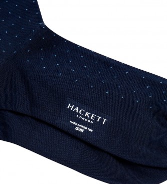Hackett London Marinbl strumpor med polkadot