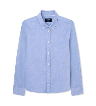 Hackett London Camisa de cambraia azul