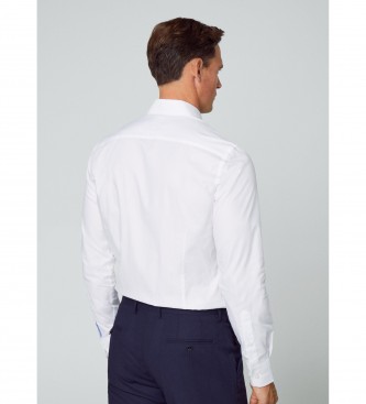 Hackett London Chemise Essential Textura blanc