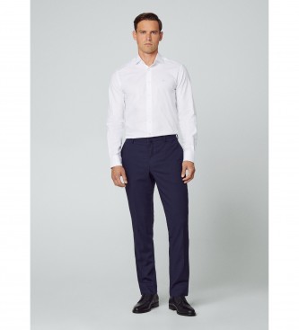 Hackett London Skjorte Essential Textura hvid