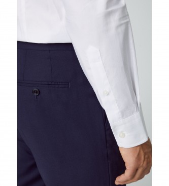 Hackett London Chemise Essential Textura blanc