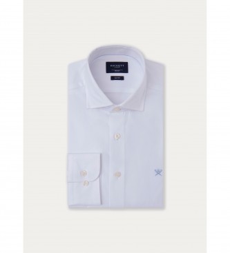 Hackett London Camisa Essential Textura blanco