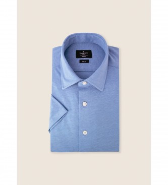Hackett London Koszula o kroju slim w kolorze niebieskim