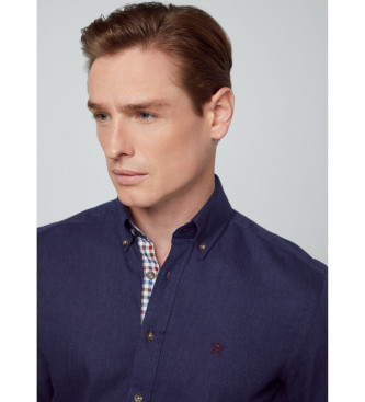 Hackett London Camisa Flannel Multi navy