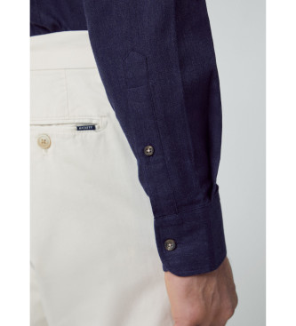 Hackett London Camisa Flannel Multi navy