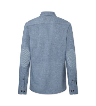 Hackett London Camisa de flanela azul-marinho