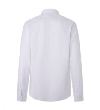 Hackett London Camisa Garment Dyed blanco