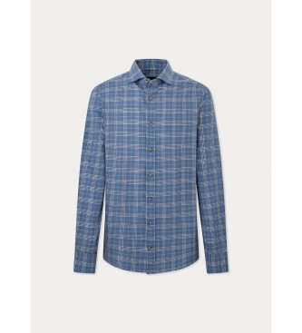 Hackett London Camisa Light Flannel azul