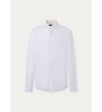 Hackett London Camisa Lino blanco