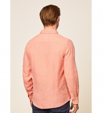 Hackett London Linen Fit Shirt orange