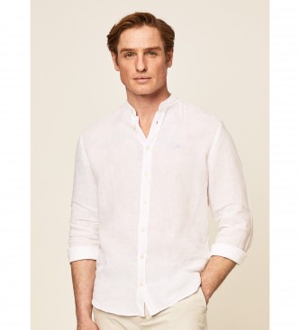 Hackett London Leinenhemd P Fit Slim wei