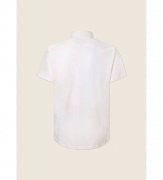 Hackett London Chemise slim  manches courtes, blanc