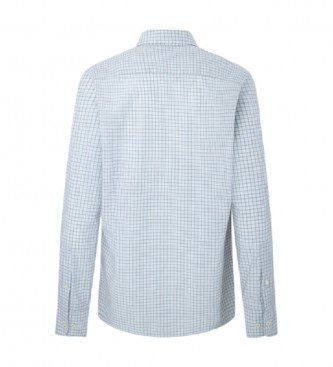 Hackett London Gemleerd Poplin Overhemd groen