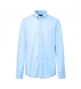 Hackett London Mini srajca z ginghamom Fil blue