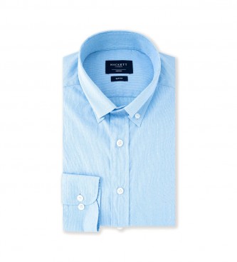 Hackett London Mini Gingham Shirt Fil blauw