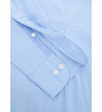 Hackett London Mini-Gingham-Hemd Fil blau