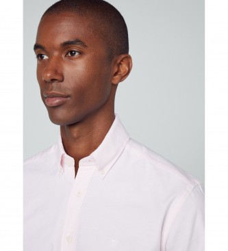 Hackett London Camicia Oxford slim fit rosa