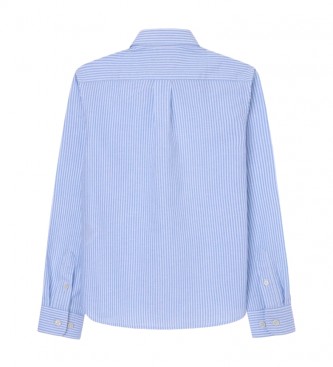 Hackett London Camisa Oxford riscas azuis