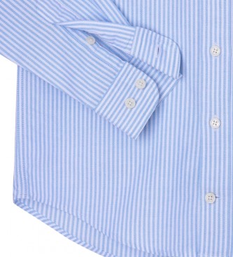 Hackett London Camisa Oxford riscas azuis