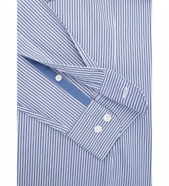 Hackett London Poplin-skjorte bl