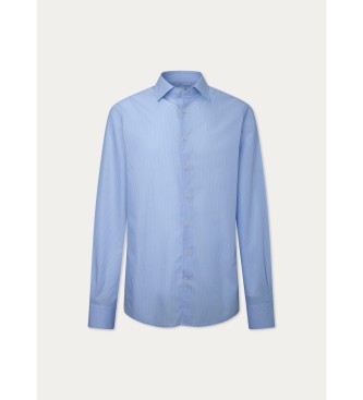 Hackett London Camisa Rayas bengala Fit Slim azul