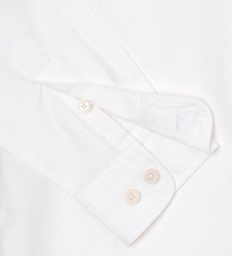 Hackett London Vasket Oxford-skjorte hvid