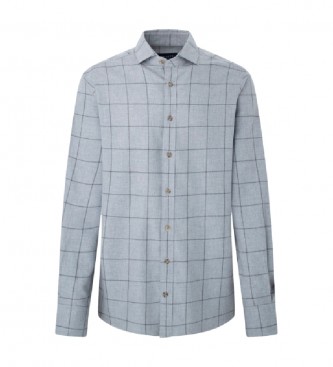 Hackett London Windowpane shirt grey