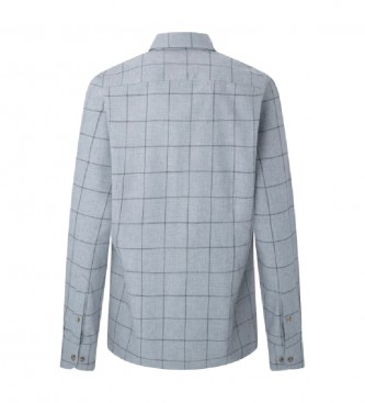 Hackett London Windowpane shirt grey