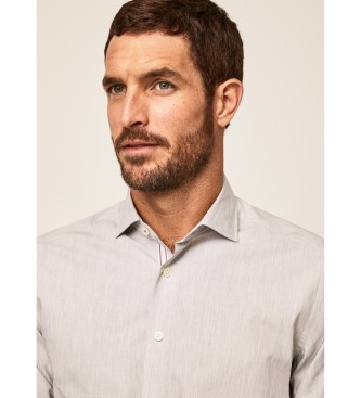Hackett London Melange Shirt Grey