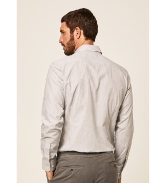 Hackett London Melange Shirt Grey