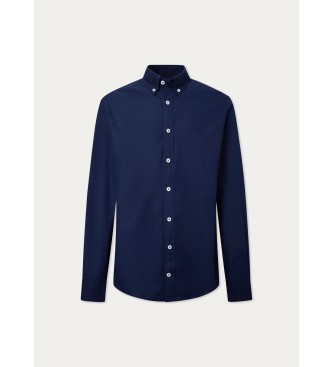 Hackett Slim fit oxford shirt navy