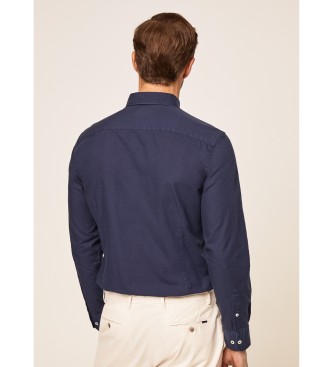 Hackett London Oxfordskjorta med smal passform marinbl