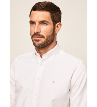 Hackett London Camisa Oxford Fit Slim blanco