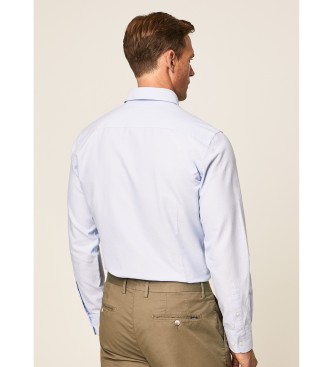 Hackett London Camisa oxford fit tailored azul