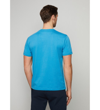 Hackett London Am Emboss T-shirt blauw