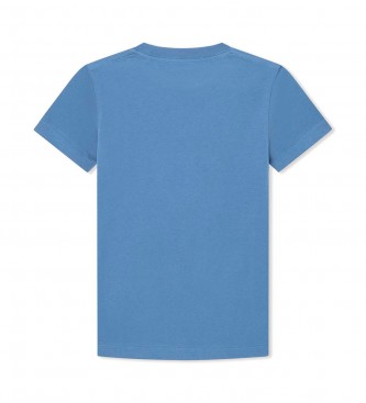 Hackett London Block-T-Shirt blau