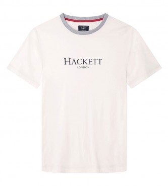 Hackett Camiseta Básica Logo Blanco