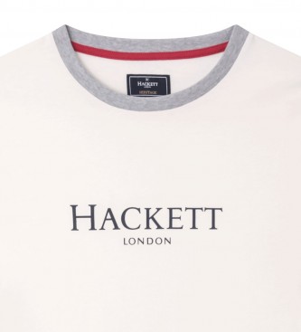 Hackett Camiseta Básica Logo Blanco