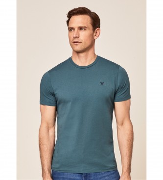 Hackett London Basic T-shirt med broderad logotyp grn