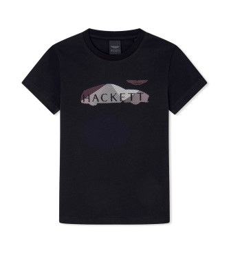 Hackett London T-shirt Auto schwarz