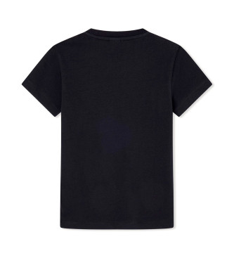 Hackett London T-shirt Auto zwart