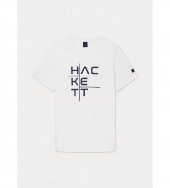 Hackett London Camiseta Cationic blanco