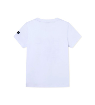 Hackett London T-shirt grfica catinica branca