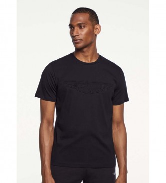 Hackett London Camiseta Emboss negro