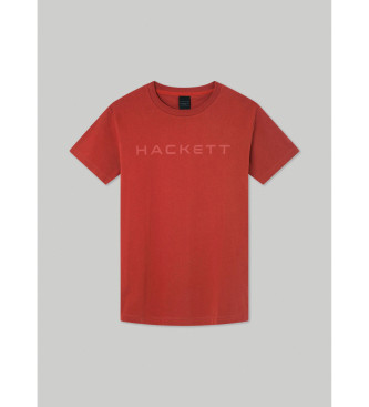 Hackett London T-shirt essencial cor de laranja