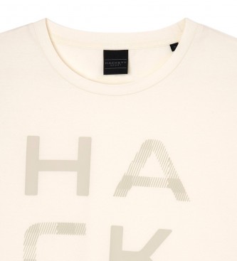 Hackett London Grafična majica bela