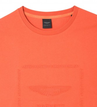 Hackett London Grafisch T-shirt oranje