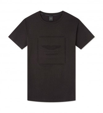 Hackett London T-shirt grafica nera