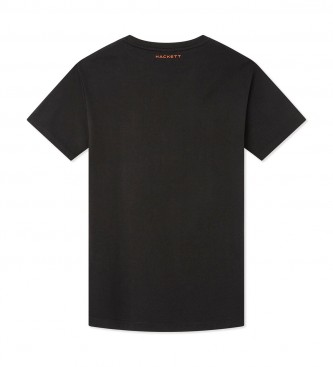 Hackett London Grafična majica črna