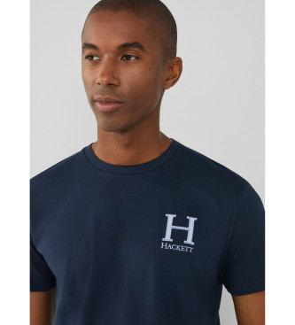 Hackett London Granatowa koszulka Heritage H